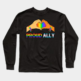 Proud LGBT Ally Support Pride Mom Mother LGBT Month Long Sleeve T-Shirt